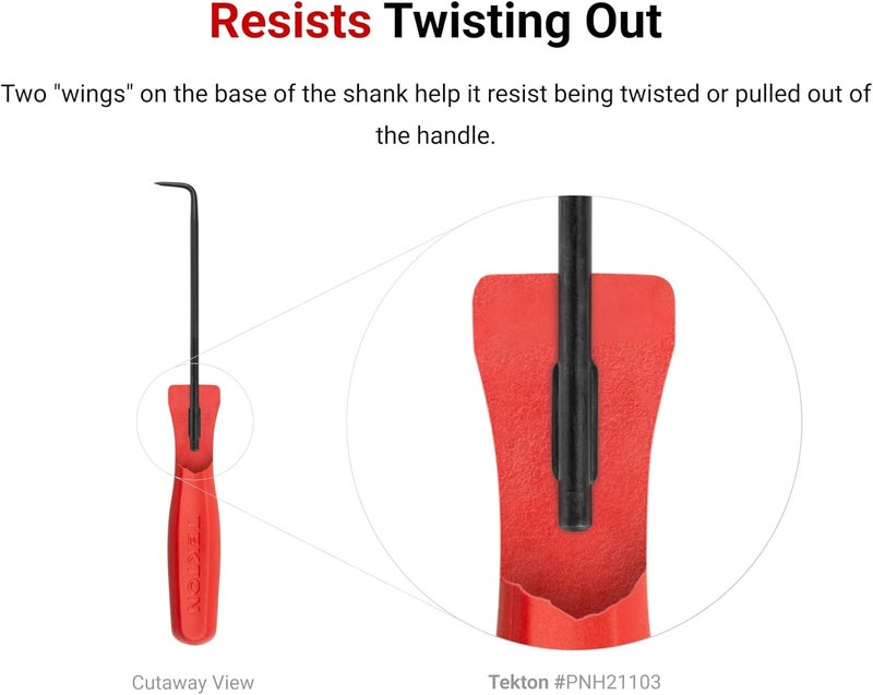 Tekton 90-Degree Pointed Pick (1/8 x 3 in. shank) | PNH21103 | Made in USA - Image 5